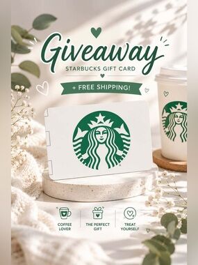 Starbucks Gift Card 💳 and free shipping!